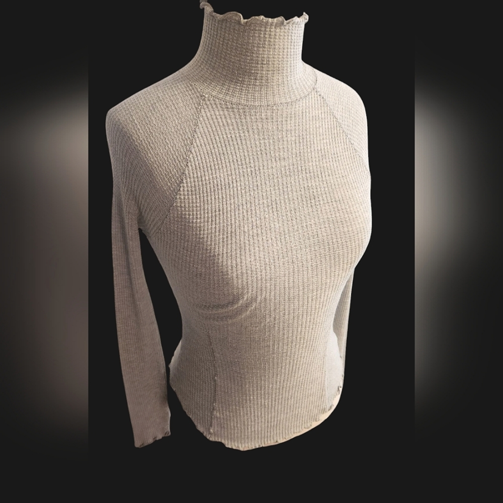 FREE PEOPLE Intimately (NWOT) Heather Gray Make It Easy Thermal Top, Size: XS